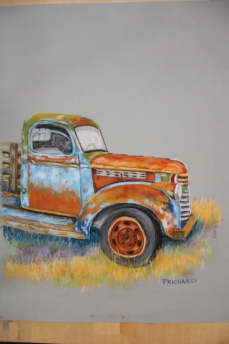 Old Farm Truck, soft pastel