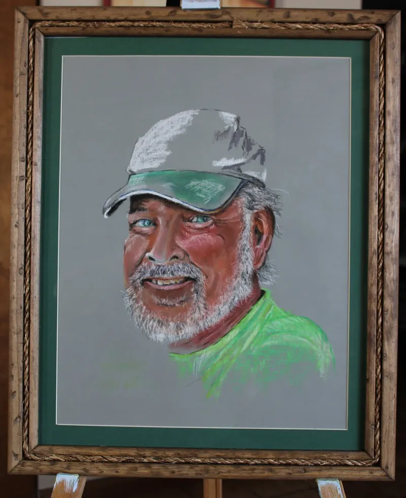 Portrait of Carroll, soft pastel
